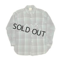 50's "5 BROTHER"　COTTON HEAVY FLANNEL SHIRTS　マチ付き