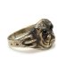 画像6: ”BULLDOG” MOTIF BRASS RING WITH GREEN EYES　11号　(6)