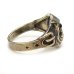 画像7: ”BULLDOG” MOTIF BRASS RING WITH GREEN EYES　11号　(6)