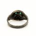 画像5: ”BULLDOG” MOTIF BRASS RING WITH GREEN EYES　13号　(5)