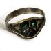 画像7: ”BULLDOG” MOTIF BRASS RING WITH GREEN EYES　17号　(2)