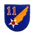 画像1: WWII US shoulder sleeve insignia of the 11th Air Force　PATCH (1)