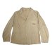 画像1: around 40's COTTON TWILL WORK JACKET WITH REMOVED BUTTON (1)