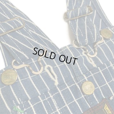 画像5: 50's KID'S BIG SMITH 織り込み STRIPE PATTERN BIB OVERALL