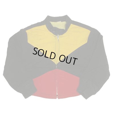 画像1: 50's "BOYS"　YACHTMAN　手旗信号　MOTIF　FULL ZIP.　COTTON JACKET 