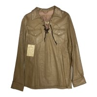 60's DEAD STOCK DEER SKIN LEATHER LACE UP SHIRTS