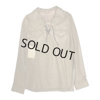 60's DEAD STOCK DEER SKIN LEATHER LACE UP SHIRTS