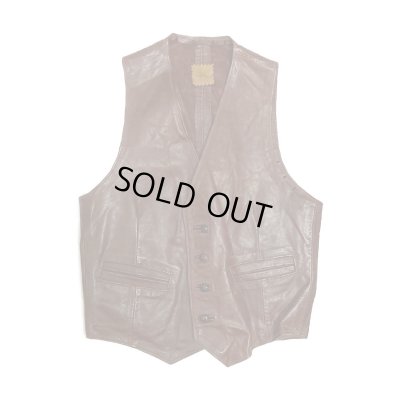 画像1: 70's HAND CRAFT LEATHER VEST　(1)