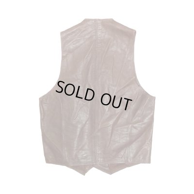 画像2: 70's HAND CRAFT LEATHER VEST　(1)