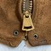 画像2: 1935's　”MA-１”　STYLE　FULL ZIP.　ALL RIB　STYLE　and CHINSTRAP　NUBBUCK SUEDE　LEATHER JACKET　WITH　TALON 扇形 RIVET ZIPPER　good style !! (2)