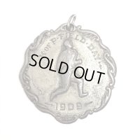 1909's ATHRETIC MEMORIAL SILVER MEDAL PENDANT TOP