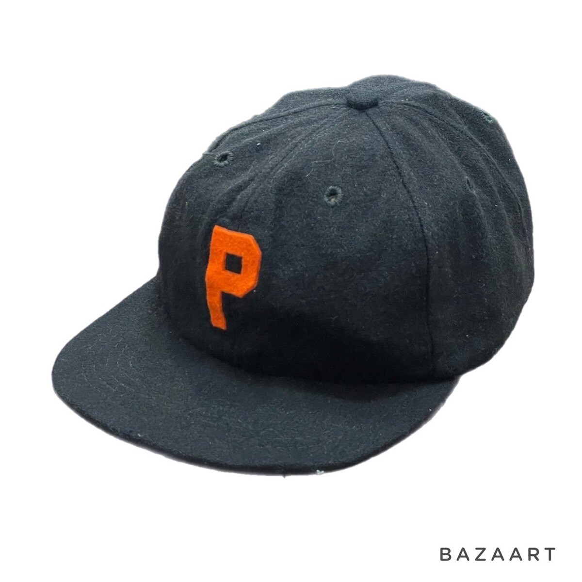 60's　”PRINCETON　UNIVERSITY”　BASEBALL CAP　BLACK / ORANGE