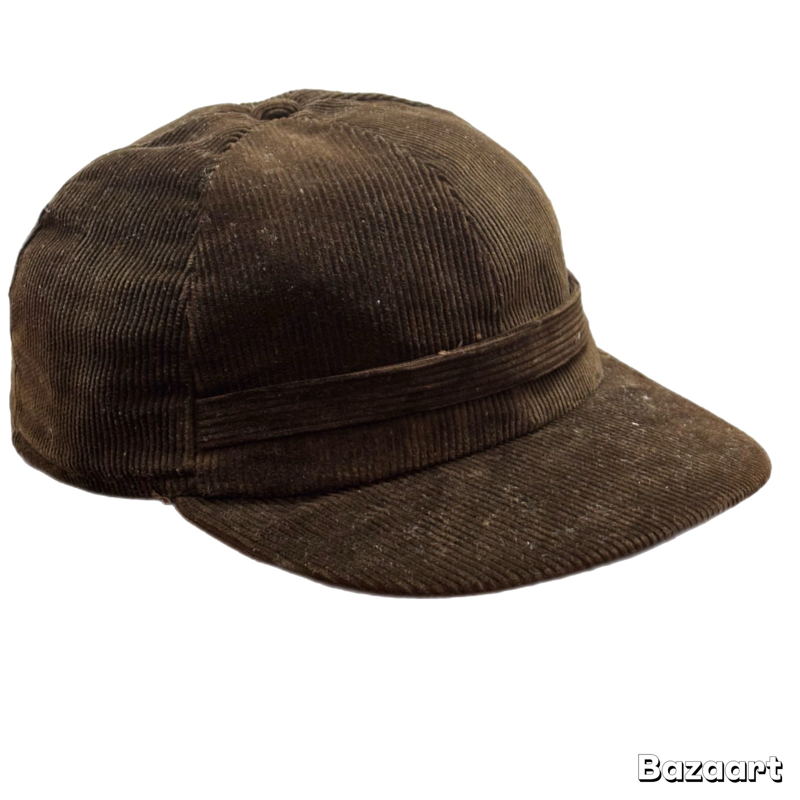 40's DEAD STOCK　ALL COTTON　CORDUROY　6 PANNELS　OUTDOOR　SPORTS　CAP　WITH　EAR　WARMER（内蔵）　good size !!
