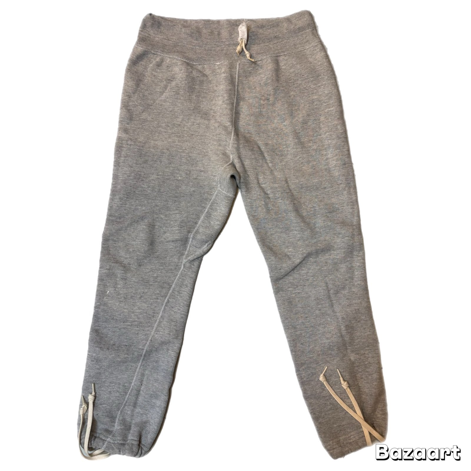 50's ALL COTTON　OLD　SWEAT　PANTS　WITH　COTTON　LACES　DRAWCORD