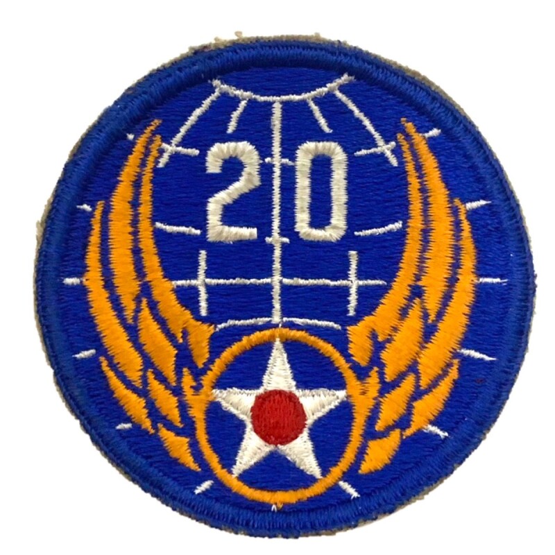 WWII US shoulder sleeve insignia of the 20th Air Force　PATCH