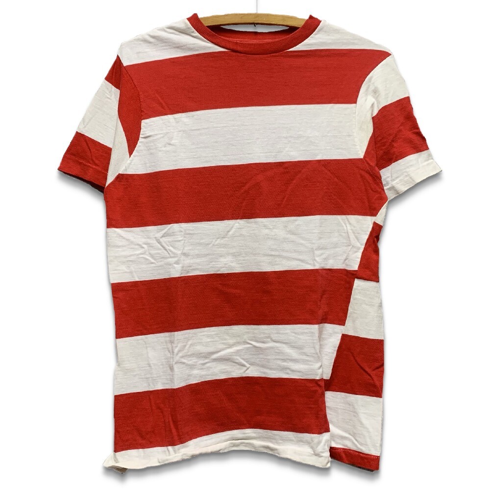 50's〜 WIDE BORDER Tee SHIRTS RED×WHITE - NOW OR NEVER