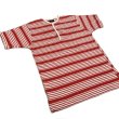 画像2: 60's〜 RED×WHITE　BORDER Tee SHIRTS　with HENRY NECK and POCKET　MINT CONDITION (2)