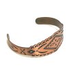 画像2: 50's "NAVAJO"　COPPER BANGLE　with STAMP WORKS (2)