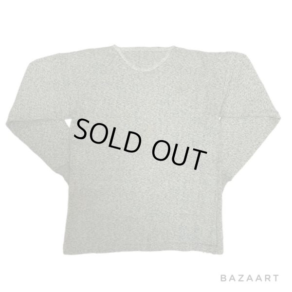 画像3: -40's DEAD STOCK    " FLYING ELEPHANT"   GREEN   salt & pepper   SWEAT SHIRTS　with  PATCH POCKET  and  SHOULDER CHAIN ZIPPER (3)