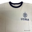 画像4: around 80's　”U.S.NAVAL　ACCADEMY"　（USNA)　RINGER　Tee SHIRTS　（実寸 L） (4)