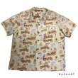 画像1: 50's　"HOT　ROD　CAR”　ITALIAN　COLLAR　PRINTED　COTTON　SHORT SLEEVE　SHIRTS　SIZE:XL 相当 (1)