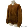 画像29: 1935's　”MA-１”　STYLE　FULL ZIP.　ALL RIB　STYLE　and CHINSTRAP　NUBBUCK SUEDE　LEATHER JACKET　WITH　TALON 扇形 RIVET ZIPPER　good style !! (29)