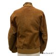 画像30: 1935's　”MA-１”　STYLE　FULL ZIP.　ALL RIB　STYLE　and CHINSTRAP　NUBBUCK SUEDE　LEATHER JACKET　WITH　TALON 扇形 RIVET ZIPPER　good style !! (30)