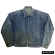 画像2: early 50's　"KEY"　VERY CLASSIC STYLE　FULL ZIP.　DENIM WORK JACKET　WITH　BACK EMBROIDERY　Big size !! (2)