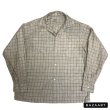 画像1: 50's MINT CONDITION　"VAN HEUSEN"　OPEN COLLAR　CHECK PATTEN　GABARDIN　SHIRTS　with NEP　very good condition !! (1)