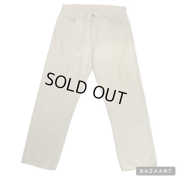 画像8: 1960's "LEVI'S　518（518の前身lotの 800）”　COTTON TWILL　SLIM FIT　PANTS　with　big E タブ　and　GRIPPER ZIPPER　Ｗ 33 × L 29　Nice !! (8)