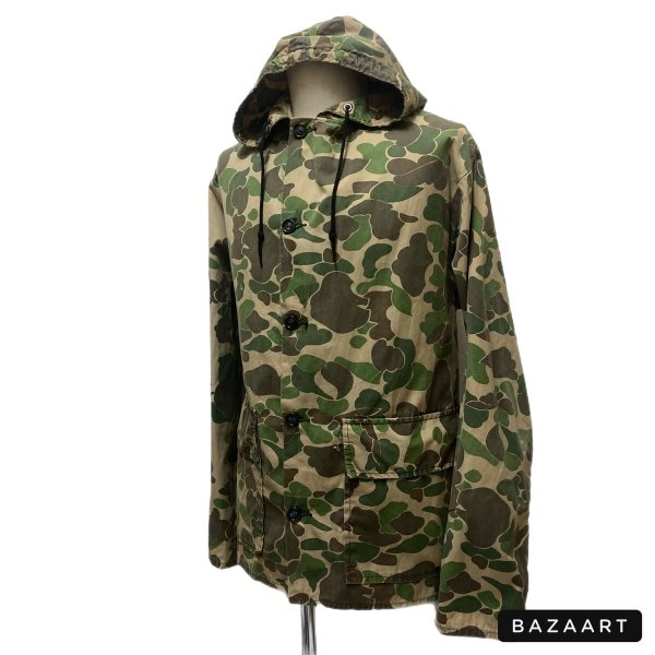 画像16: 50's "SEARS"　EGGPLANT CAMO.　PATTERN　HOODED　HUNTING JACKET　rare !! (16)