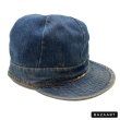 画像2: -50's  6 pannels   DENIM  WORK   CAP     good size !! (2)