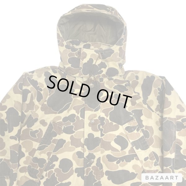 画像4: 80's "COLUMBIA"　EGGPLANT CAMO.　PATTERN　COTTON × NYLON　SHELL　GORE TEX　HUNTING　PARKA　with HOODED　good making !!　 (4)