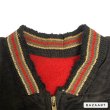 画像3: 50's　REVERSIBLE　FULL ZIP.　BLACK　CORDUROY　JACKET　and　RED MELTON　JACKET　with　針抜き RIB 　Rare !! (3)