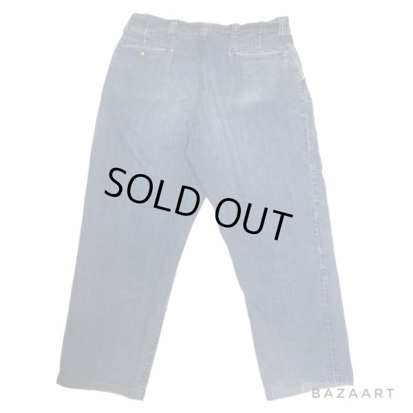 画像2: 50's "Unkown"　OLD　DENIM　TROUSERS　PANTS　両ミミ付き　Good color !! (2)