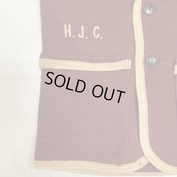 画像7: 30's "T.S.LANKFORD & SONS."　COTTON　MOLESKIN　SCHOOL JACKET　WITH EMBROIDERY (7)