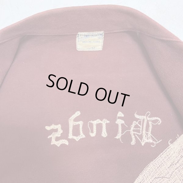 画像24: 30's "T.S.LANKFORD & SONS."　COTTON　MOLESKIN　SCHOOL JACKET　WITH EMBROIDERY (24)