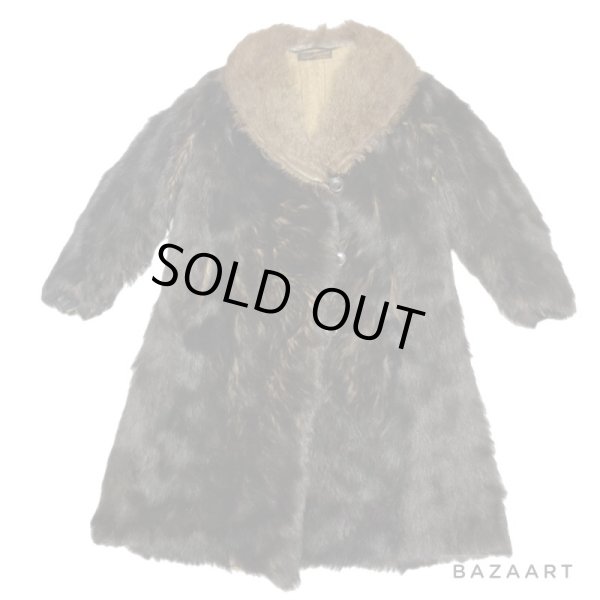 画像1: 1910's- "Georges Causard"　SHAWL COLLAR　REAL　GRIZZLY　HAIR ON HIDE　COAT　SPECIAL　very old !!　　 (1)