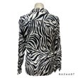 画像16: 50's DEAD STOCK　”ZEBRA”　PATTERN　PRINTED　PULLOVER　FAKE FUR　SHIRTS　with ITALIAN COLLAR　good size !! (16)