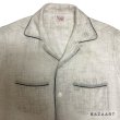 画像3: 50's " Essley"　WHITE　RAYON　GABARDINE　LONG SLEEVE SHIRTS　with　”NEP”　and　"BLACK PIPING"　SHIRTS　SPECIAL !! (3)