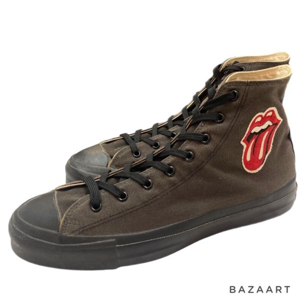 画像1: 1989's DEAD STOCK　”THE　ROLLING　STONES”　「STEEL WHEEL TOUR」　限定　「RIP & TONGUE]　CONVERSE ALL STAR　SIZE:10 1/2　very difficult to find !! (1)