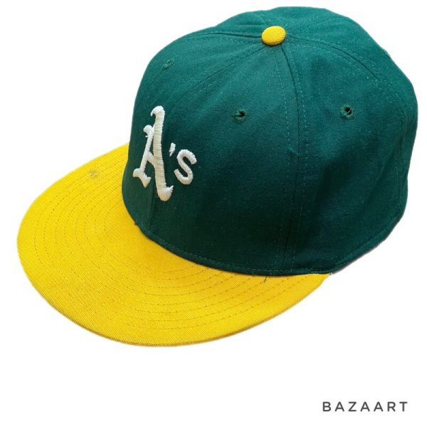 画像1: late 60's　"New Era”　「MLB」　”Oakland Athletics”　OFFICIAL　BASEBALL CAP (1)