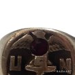 画像8: 40's "U.S.NAVY"　STERLING SILVER　with RED STONE　MIRLITARY RING　good design !! (8)