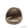 画像6: 40's "U.S.NAVY"　STERLING SILVER　with RED STONE　MIRLITARY RING　good design !! (6)