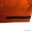 画像10: 50's "W.H.Whiting"　BLACK × ORANGE　ARM LEATHER　BASEBALL JACKET　with BULLDOG PATCH　and DOUBLE RIB KNIT (10)