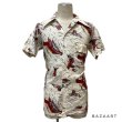 画像15: 40's-　”SEA LION”　PATTERN　COTTON　HAWAIIAN　SHIRTS (15)