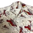 画像4: 40's-　”SEA LION”　PATTERN　COTTON　HAWAIIAN　SHIRTS (4)