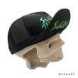 画像4: 80's OLD　"SUICIDAL　TENDENCIES”　COTTON × MESH　CAP　BLACK / GREEN　RARE COLOR !! (4)