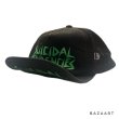 画像6: 80's OLD　"SUICIDAL　TENDENCIES”　COTTON × MESH　CAP　BLACK / GREEN　RARE COLOR !! (6)