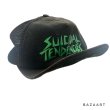 画像7: 80's OLD　"SUICIDAL　TENDENCIES”　COTTON × MESH　CAP　BLACK / GREEN　RARE COLOR !! (7)